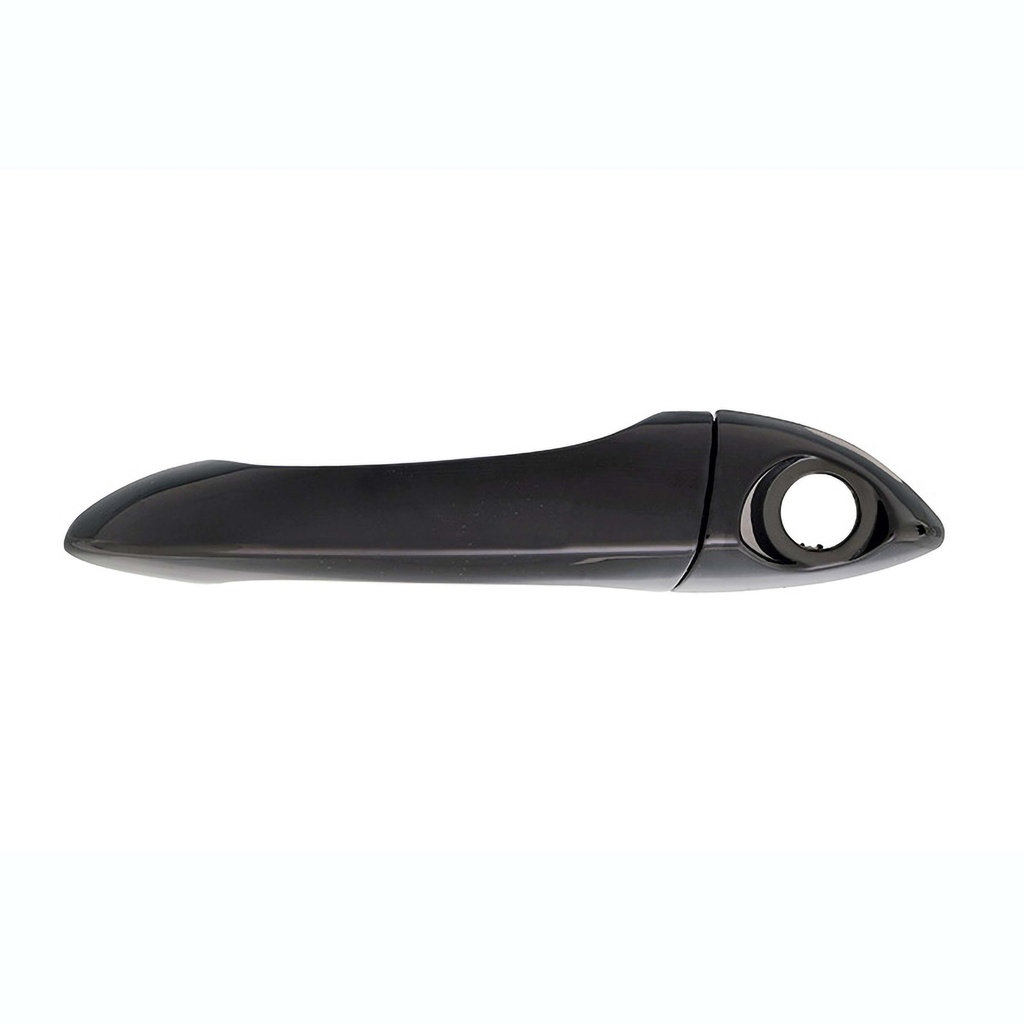 MANIJA EXTERIOR BW X5 00-06  CON HOYO PARA LLAVE LISA PARA PINTAR NEGRA PLASTICO HUSHAN Izquierdo Delantera  