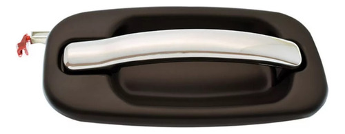 MANIJA EXTERIOR CD ESCALADE EXT-ESV/AVALANCHE 02-06 /CV SILVERADO/GM SIERRA/CV CHEYENNE 99-06/SUBURBAN/TAHOE/SONORA 00-06 LISA PARA PINTAR NEGRA/CROMO PLASTICO HUSHAN Derecho Trasera