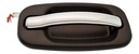 MANIJA EXTERIOR CD ESCALADE EXT-ESV/AVALANCHE 02-06 /CV SILVERADO/GM SIERRA/CV CHEYENNE 99-06/SUBURBAN/TAHOE/SONORA 00-06 LISA PARA PINTAR NEGRA/CROMO PLASTICO HUSHAN Derecho Trasera
