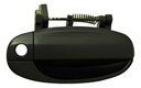 MANIJA EXTERIOR CV AVEO 04-07  CON HOYO PARA LLAVE CORRUGADA NEGRA PLASTICO HUSHAN Izquierdo Delantera  