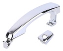 MANIJA EXTERIOR CV AVEO 08-17/CAPTIVA 08-15/EPICA 06-11  PT G3 07-09  SN VUE 08-10  CON HOYO PARA LLAVE CROMADA PLASTICO HUSHAN Derecho/Izquierdo Delantera  