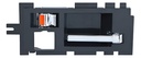 MANIJA INTERIOR CV BLAZER (S10)  GM SONOMA/JIMMY  OD BRAVADA  CV S10 82-94  NEGRA/CROMO ZINC CON PLASTICO HUSHAN Izquierdo Trasera  