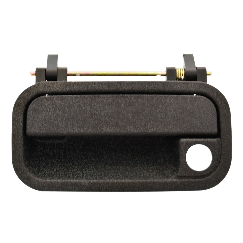 MANIJA EXTERIOR CV CHEVY JOY / POP / SWING / PICK UP 94-95  CON HOYO PARA LLAVE CORRUGADA NEGRA PLASTICO HUSHAN Izquierdo Delantera  