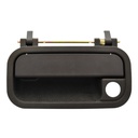 MANIJA EXTERIOR CV CHEVY JOY / POP / SWING / PICK UP 94-95  CON HOYO PARA LLAVE CORRUGADA NEGRA PLASTICO HUSHAN Izquierdo Delantera  