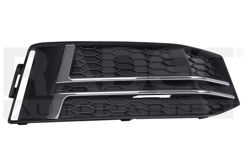 REJILLA FASCIA DELANTERA AD A4 17-19 S/HOYO P/FARO C/MOLDURAS CROMADAS PLUS/PREMIUM/PRESTIGE L4 4 CILINDROS 2.0L 4 PUERTAS DER