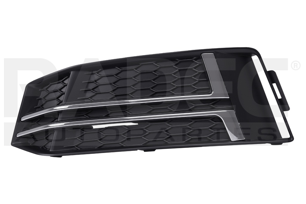 REJILLA FASCIA DELANTERA AD A4 17-19 S/HOYO P/FARO C/MOLDURAS CROMADAS PLUS/PREMIUM/PRESTIGE L4 4 CILINDROS 2.0L 4 PUERTAS IZQ