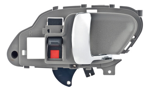 MANIJA INTERIOR CV CHEYENNE/CUSTOM 95-98/SUBURBAN 95-99/SILVERADO 95-98/TAHOE 95-99  GM SIERRA/YUKON 95-98  CD ESCALADE ESV 95-00  CV PICK UP 95-98  GRIS/CROMO ZINC CON PLASTICO HUSHAN Derecho Delantera/Trasera  