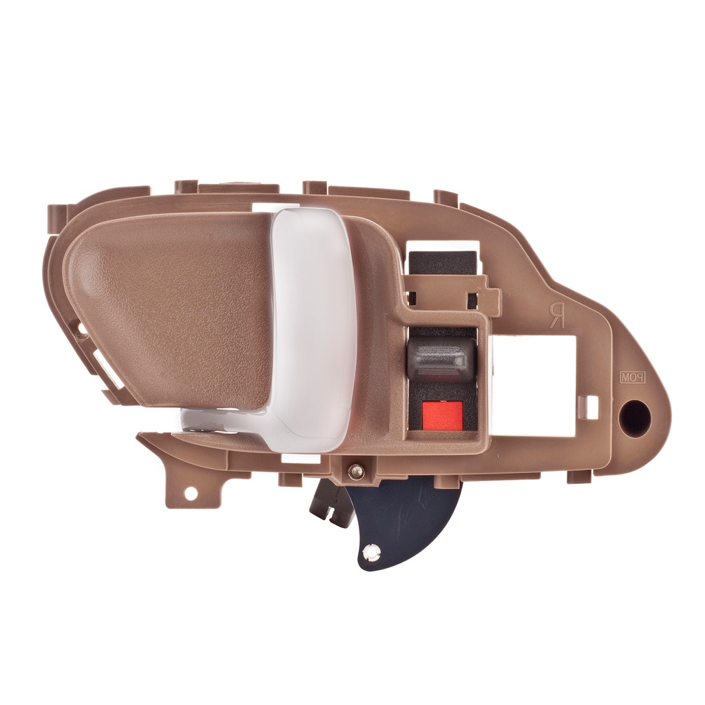 MANIJA INTERIOR CV CHEYENNE/CUSTOM 95-98/SUBURBAN 95-99/SILVERADO 95-98/TAHOE 95-99  GM SIERRA/YUKON 95-98  CD ESCALADE ESV 95-00  CV PICK UP 95-98  BEIGE/CROMADA ZINC CON PLASTICO HUSHAN Izquierdo Delantera/Trasera  