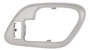 MANIJA INTERIOR CV CHEYENNE/CUSTOM 95-98/SUBURBAN 95-99/SILVERADO 95-98/TAHOE 95-99  GM SIERRA/YUKON 95-98  CD ESCALADE ESV 95-00  CV PICK UP 95-98  BISEL CON HOYO GRIS PLASTICO HUSHAN Izquierdo Delantera/Trasera  