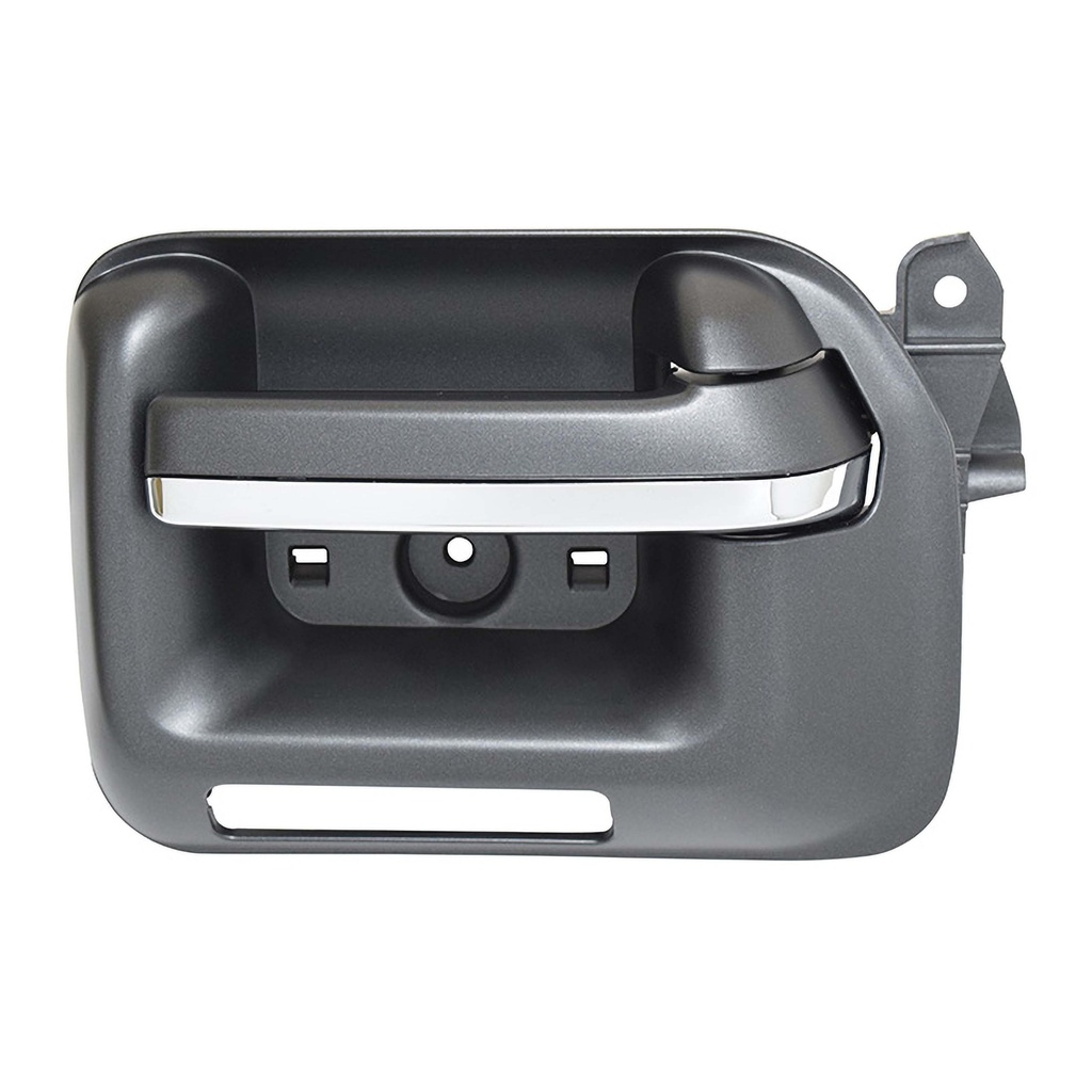 MANIJA INTERIOR CV CHEYENNE/SILVERADO  GM SIERRA 14-18  CON HOYO PARA SEGURO NEGRA/CROMO PLASTICO HUSHAN Izquierdo Delantera  