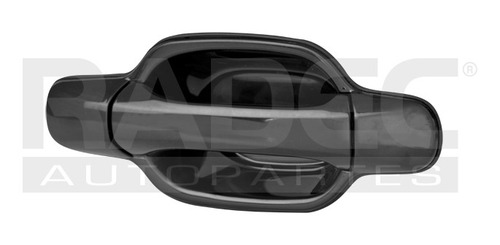 MANIJA EXTERIOR CV COLORADO  GM CANYON 04-12  LISA PARA PINTAR NEGRA PLASTICO HUSHAN Derecho Trasera  