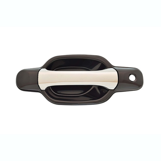 MANIJA EXTERIOR CV COLORADO  GM CANYON 04-12  CON HOYO PARA LLAVE LISA PARA PINTAR NEGRA/CROMO PLASTICO HUSHAN Izquierdo Delantera  