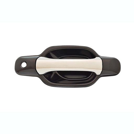 MANIJA EXTERIOR CV COLORADO  GM CANYON 04-12  CON HOYO PARA LLAVE LISA PARA PINTAR NEGRA/CROMO PLASTICO HUSHAN Derecho Delantera  