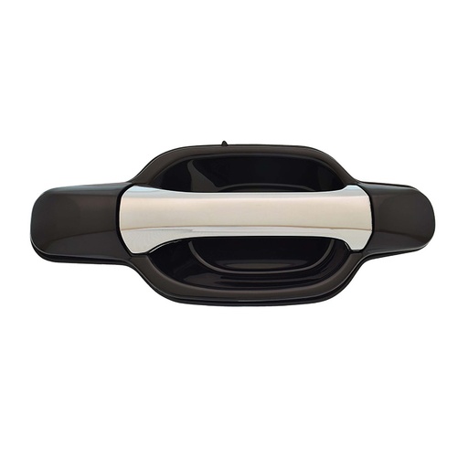MANIJA EXTERIOR CV COLORADO  GM CANYON 04-12  LISA PARA PINTAR NEGRA/CROMO PLASTICO HUSHAN Derecho Trasera  