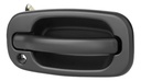 MANIJA EXTERIOR CV SILVERADO 99-06/SUBURBAN/TAHOE/SONORA 00-06/AVALANCHE 02-06  GM SIERRA 99-06/YUKON 00-06  CV CHEYENNE 99-06  CON HOYO PARA LLAVE LISA PARA PINTAR NEGRA PLASTICO HUSHAN Izquierdo Delantera  