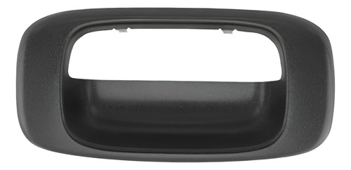 MANIJA DE TAPA CV SILVERADO  GM SIERRA 99-06  SOLO BISEL CORRUGADA NEGRO PLASTICO HUSHAN    