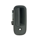 MANIJA EXTERIOR CV EXPRESS VAN  GM SAVANA 96-09  CON HOYO PARA LLAVE CORRUGADA GRIS PLASTICO HUSHAN Derecho Delantera  
