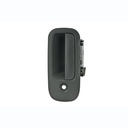 MANIJA EXTERIOR CV EXPRESS VAN  GM SAVANA 96-09  CON HOYO PARA LLAVE CORRUGADA GRIS OBSCURO PLASTICO HUSHAN Izquierdo Delantera  
