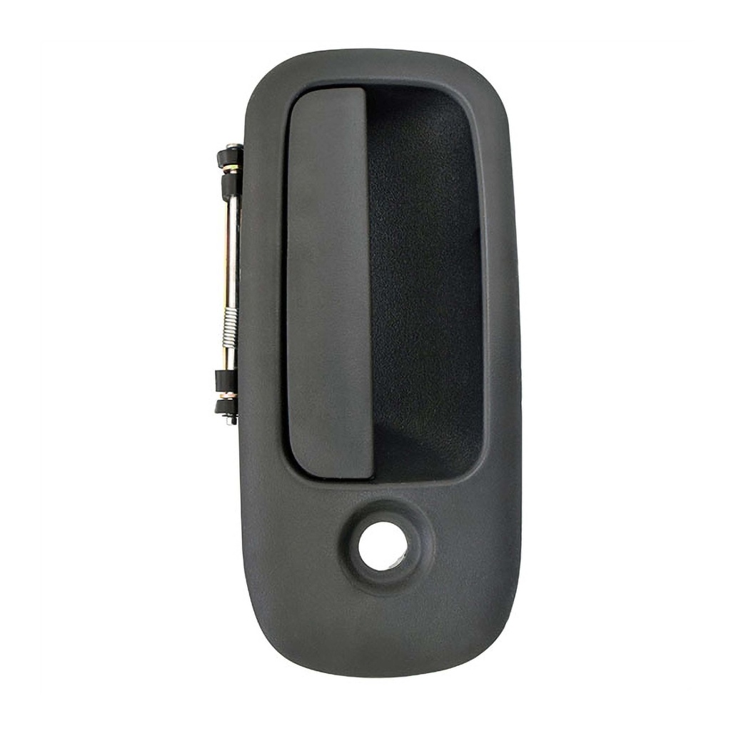 MANIJA EXTERIOR CV EXPRESS VAN  GM SAVANA 10-18  CON HOYO PARA LLAVE CORRUGADA NEGRA PLASTICO HUSHAN Derecho Delantera  