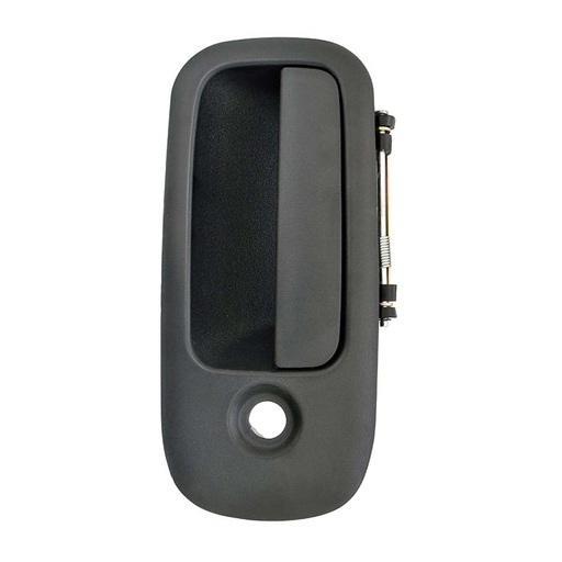 MANIJA EXTERIOR CV EXPRESS VAN  GM SAVANA 10-18  CON HOYO PARA LLAVE CORRUGADA NEGRA PLASTICO HUSHAN Izquierdo Delantera  