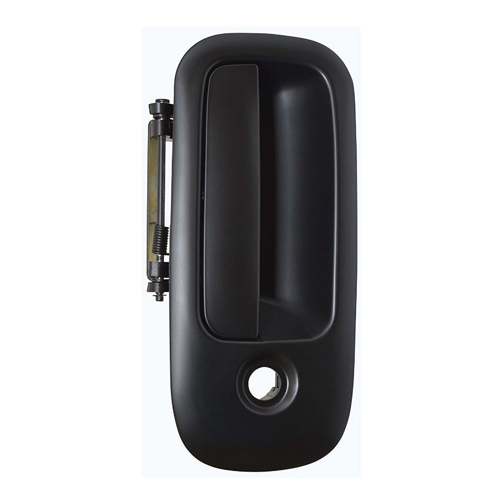 MANIJA EXTERIOR CV EXPRESS VAN  GM SAVANA 10-18  CON HOYO PARA LLAVE LISA NEGRA PLASTICO HUSHAN Derecho Delantera  