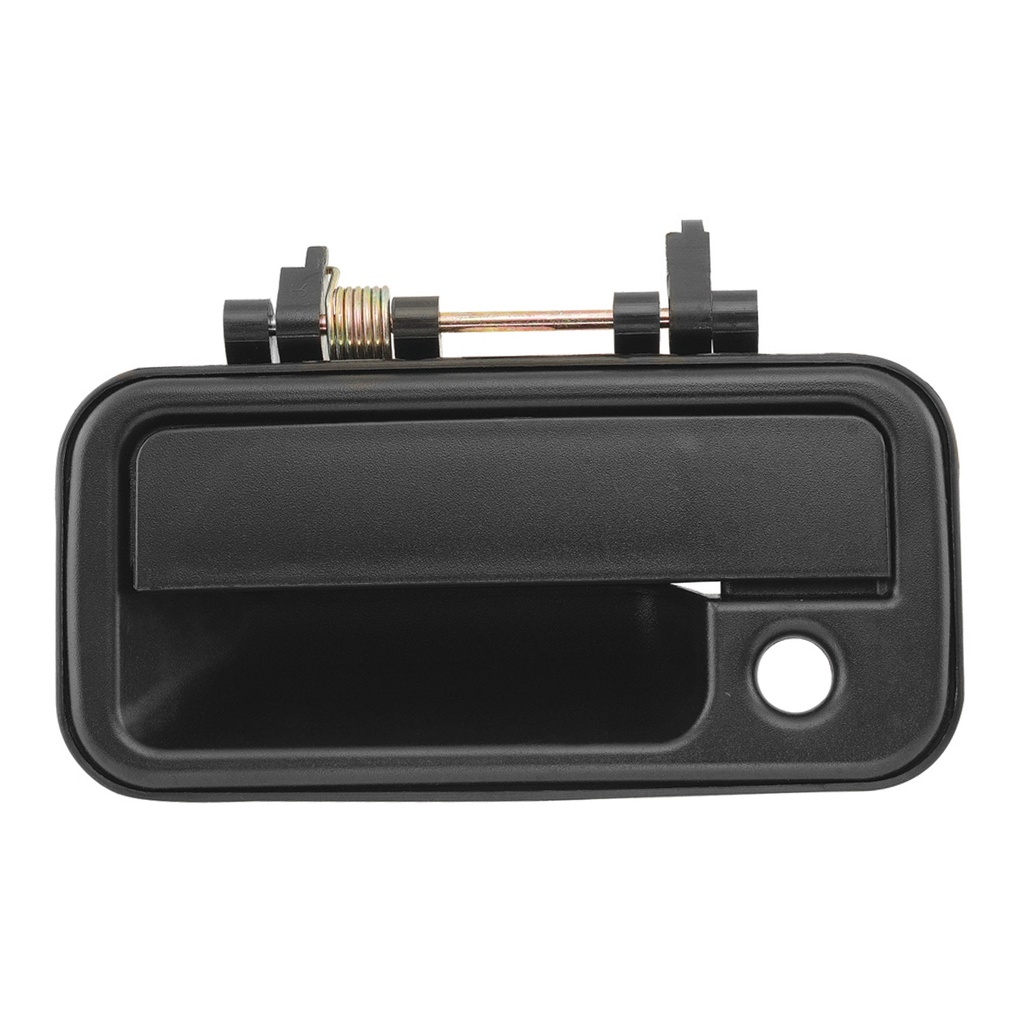 MANIJA EXTERIOR CV LUV 88-05  IZ 88-96/RODEO 91-97  CON HOYO PARA LLAVE CORRUGADA NEGRA PLASTICO HUSHAN Izquierdo Delantera  