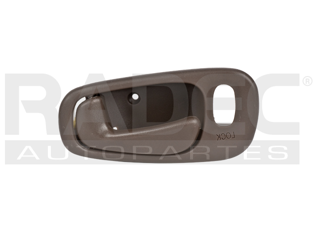 MANIJA INTERIOR TY COROLLA  CV GEO PRIZM 98-02  CON HOYO PARA SEGURO CAFE PLASTICO HUSHAN Izquierdo Delantera/Trasera  