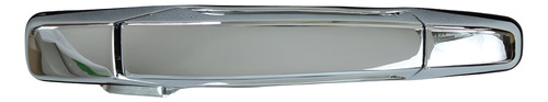 MANIJA EXTERIOR CV CHEYENNE/SILVERADO 07-13/SUBURBAN/TAHOE 07-14/AVALANCHE  GM SIERRA 07-13/YUKON  CD ESCALADE EXT/ESV 07-14  CV PICK UP 07-13  SIN HOYO PARA LLAVE CROMADA PLASTICO HUSHAN Derecho Delantera  