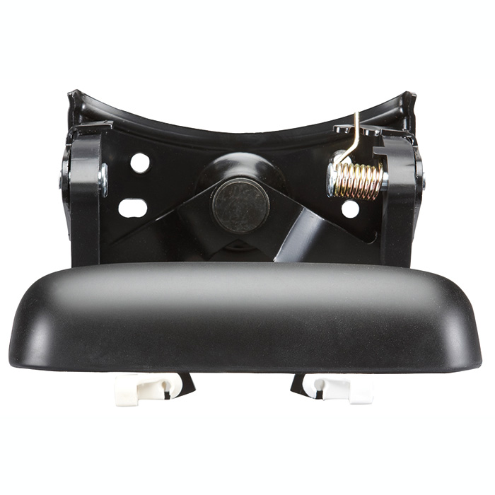 MANIJA DE TAPA CV SILVERADO  GM SIERRA 99-06  LISA NEGRA ZINC CON PLASTICO HUSHAN    