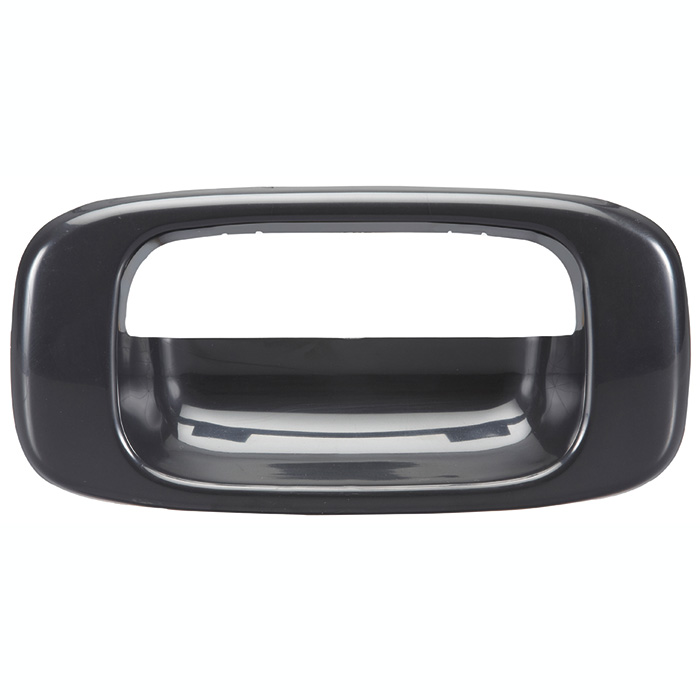 MANIJA DE TAPA CV SILVERADO  GM SIERRA 99-06  SOLO BISEL LISA NEGRA PLASTICO HUSHAN    