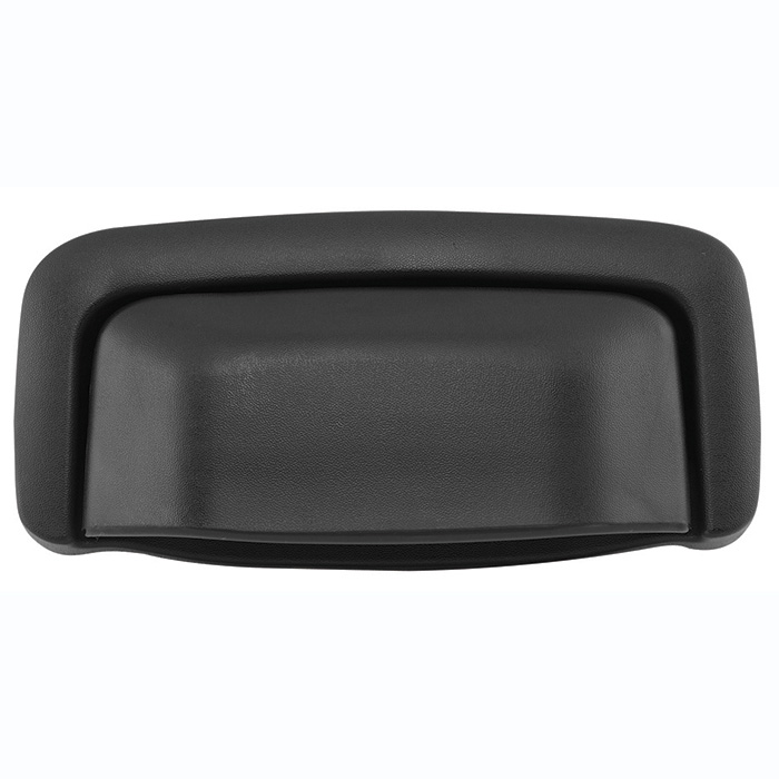 MANIJA EXTERIOR CV SUBURBAN/TAHOE  GM YUKON 00-06  PUERTA LATERAL / ABATIBLE - 5TA PUERTA / DOBLE CORRUGADA NEGRO PLASTICO HUSHAN    
