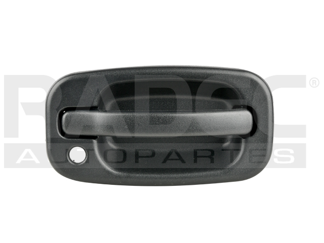 MANIJA EXTERIOR CV SUBURBAN/TAHOE  GM YUKON 00-06  CON HOYO PARA LLAVE 5TA PUERTA PUERTA DOBLE CORRUGADA NEGRO PLASTICO HUSHAN    