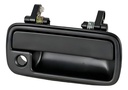 MANIJA EXTERIOR SZ VITARA 4P/SIDEKICK 4P  CV GEO TRACKER 4P SEDAN 89-98  CON HOYO PARA LLAVE CORRUGADA NEGRA PLASTICO HUSHAN Derecho Delantera  