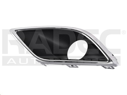 REJILLA FASCIA DELANTERA CV AVEO 18-23 LINEA NUEVA C/HOYO P/FARO F/CROMADO LT/LTZ L4 4 CILINDROS 1.5L 4 PUERTAS IZQ