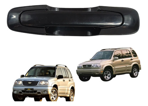 MANIJA EXTERIOR SZ VITARA 99-05 CV TRACKER 99-08  CORRUGADA NEGRA PLASTICO HUSHAN Izquierdo Delantera/Trasera