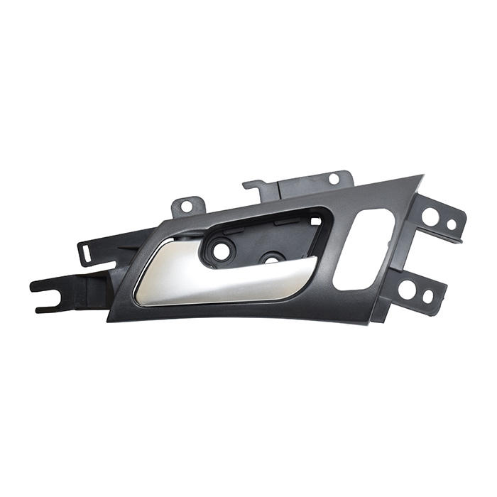 MANIJA INTERIOR AC TL 04-08  CON HOYO PARA SEGURO NEGRO/PLATA PLASTICO HUSHAN Izquierdo Delantera  