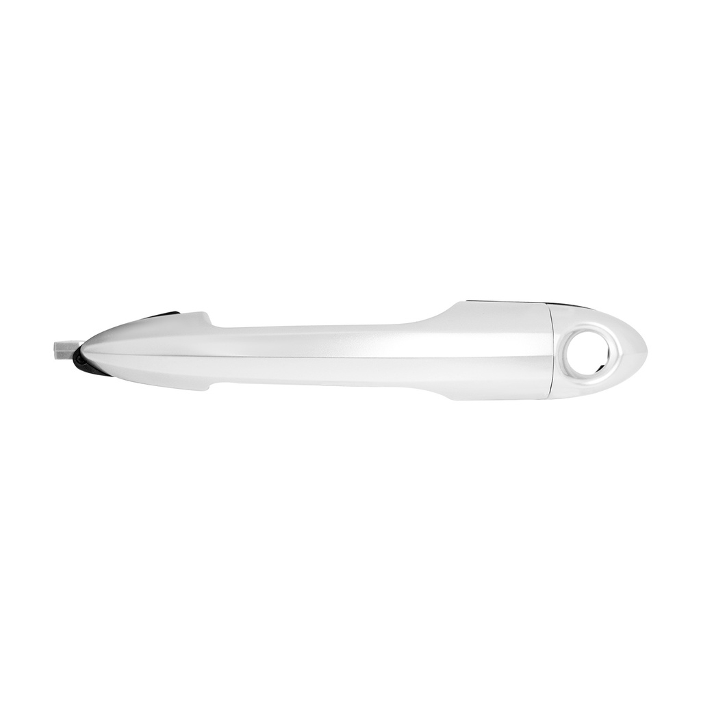 MANIJA EXTERIOR AR GIULIETTA 13-18  CON HOYO PARA LLAVE SIN SENSOR LISA PLATA PLASTICO HUSHAN Izquierdo Delantera  