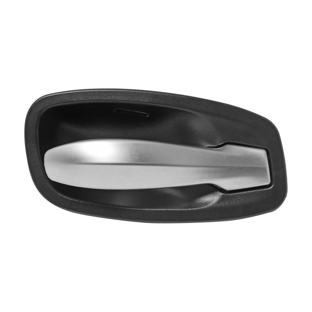 MANIJA INTERIOR BW SERIE 5 08-10  NEGRO/PLATA PLASTICO HUSHAN Derecho Delantera  