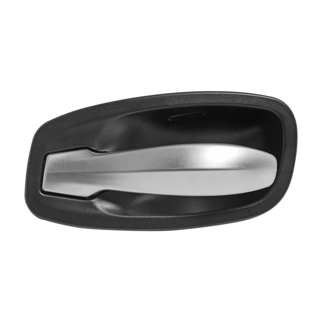 MANIJA INTERIOR BW SERIE 5 08-10  NEGRO/PLATA PLASTICO HUSHAN Izquierdo Delantera  