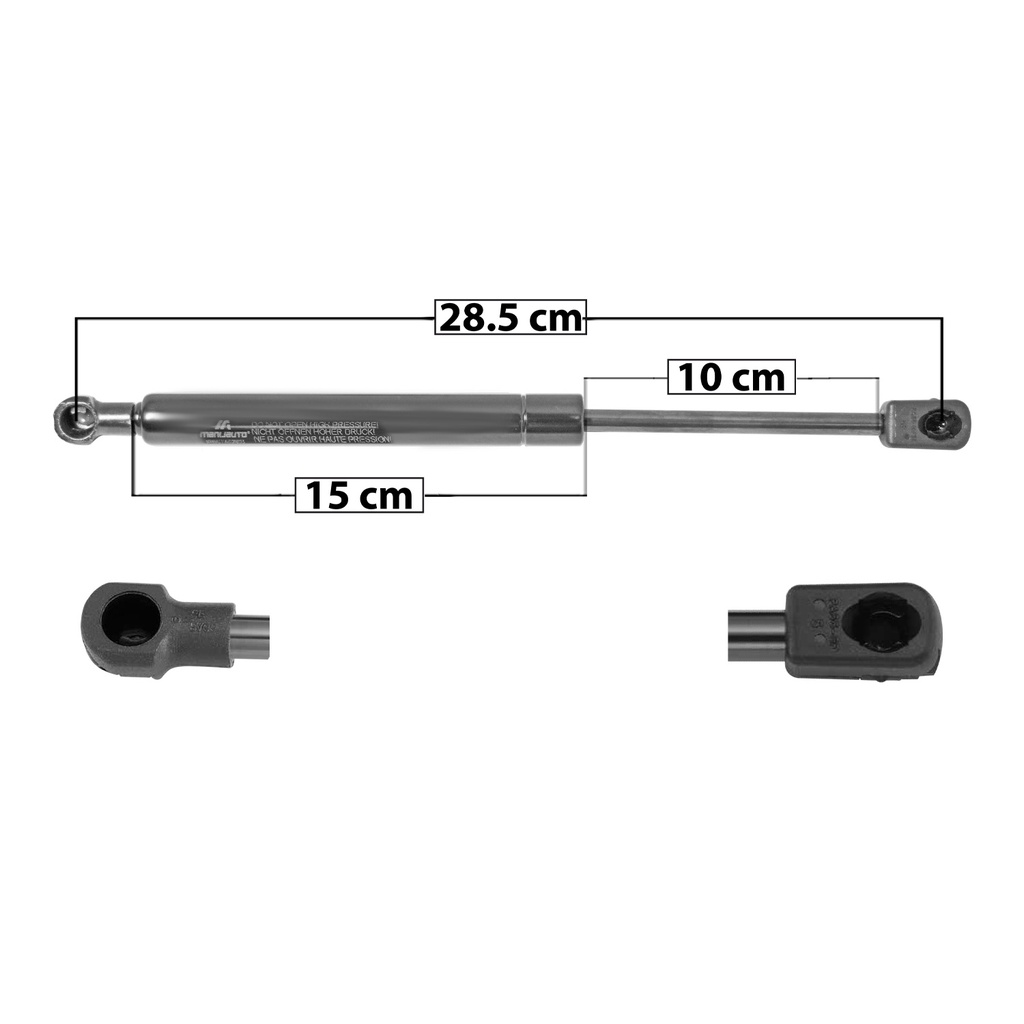 AMORTIGUADOR COFRE BW X3 04-10  28.5 15 10 ENTRADA TIPO 1 ENTRADA 2 TIPO 9 750 168.61 76.48 690 155.12 70.36 MANIJAUTO SP-9071 Derecho/Izquierdo   