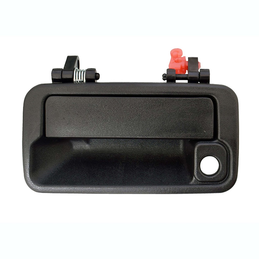 MANIJA EXTERIOR SZ VITARA 2P/SIDEKICK 2P  CV GEO TRACKER 2P COUPE 89-98  CON HOYO PARA LLAVE CORRUGADA NEGRA PLASTICO HUSHAN Izquierdo Delantera  