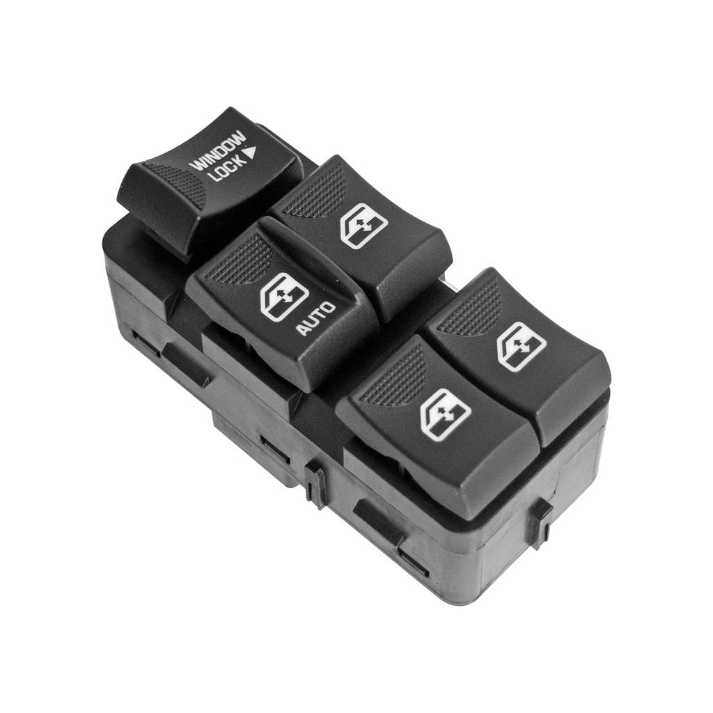 CONTROL ELECTRICO CV IMPALA 00-05  BK RENDEZVOUS 02-07  DE ELEVADOR 12 PINS 5 TECLAS NEGRO 12VCC MANIJAUTO    