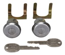 CILINDRO PARA PUERTA BUICK RIVIERA 1986-1987  CV CAMARO 82-91/CHEYENNE 65-91/EL CAMINO 1983/SILVERADO 65-91/SUBURBAN 73-91/BLAZER (S10) 82-94  PT FIREBIRD 82-91  CV S10 82-94/ASTRO 85-94  LLAVE OVALADA JUEGO METAL CROMADO CUB