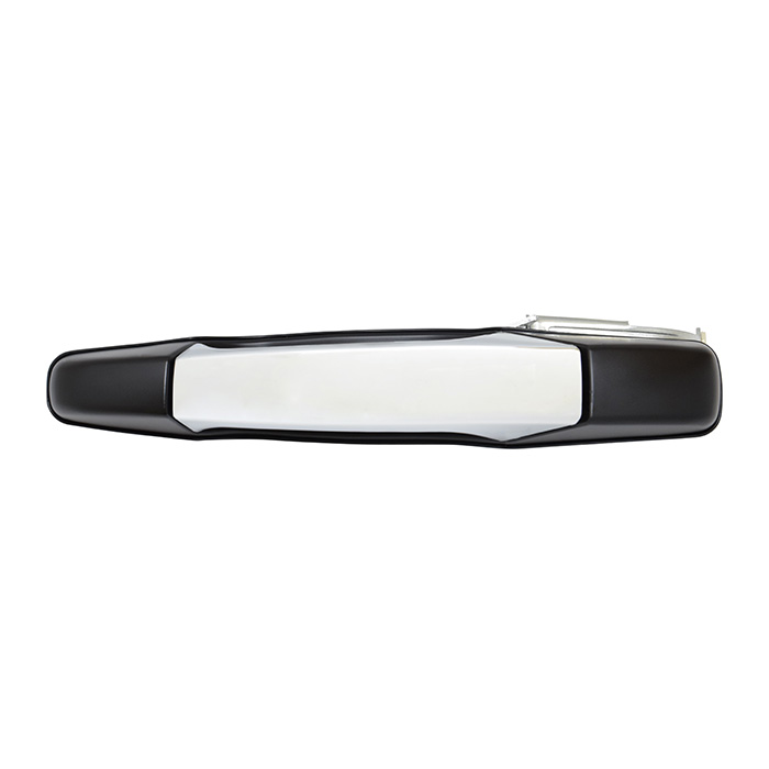 MANIJA EXTERIOR CV CHEYENNE/SILVERADO 07-13/SUBURBAN/TAHOE 07-14/AVALANCHE  GM SIERRA 07-13/YUKON  CD ESCALADE EXT/ESV 07-14  CV PICK UP 07-13  CROMADA/NEGRA PLASTICO HUSHAN Izquierdo Trasera  