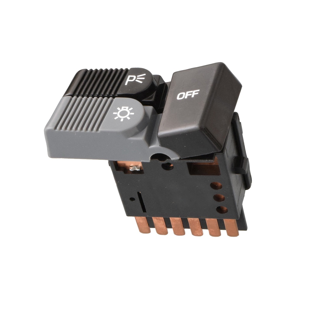 INTERRUPTOR LUZ DE FARO CV ASTRO  GM SAFARI VAN 85-94  6 PINS NEGRO/GRIS 12VCC MANIJAUTO    