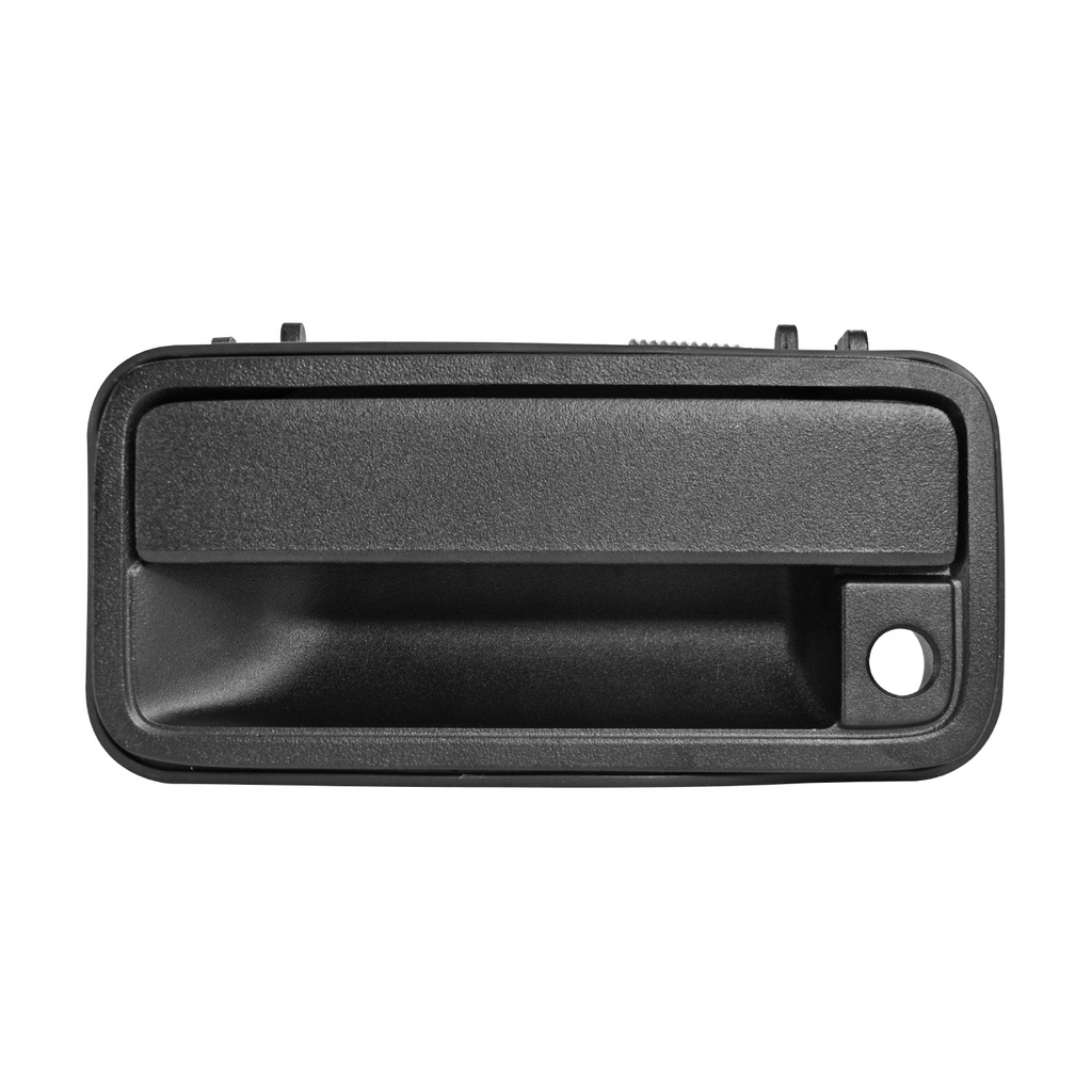 MANIJA EXTERIOR CV BLAZER (C10)/CHEYENNE/CUSTOM/SILVERADO/SUBURBAN 88-94/TAHOE 92-94/PICK UP  GM SIERRA 88-94/YUKON 92-94  CON HOYO PARA LLAVE CORRUGADA NEGRA ZINC HUSHAN Izquierdo Delantera  