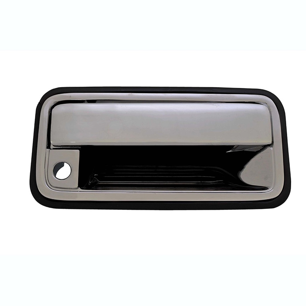 MANIJA EXTERIOR CV SUBURBAN/BLAZER (C10)/TAHOE  GM YUKON 92-99  CON HOYO PARA LLAVE PUERTA LATERAL / ABATIBLE - 5TA PUERTA / DOBLE CROMO ZINC HUSHAN    