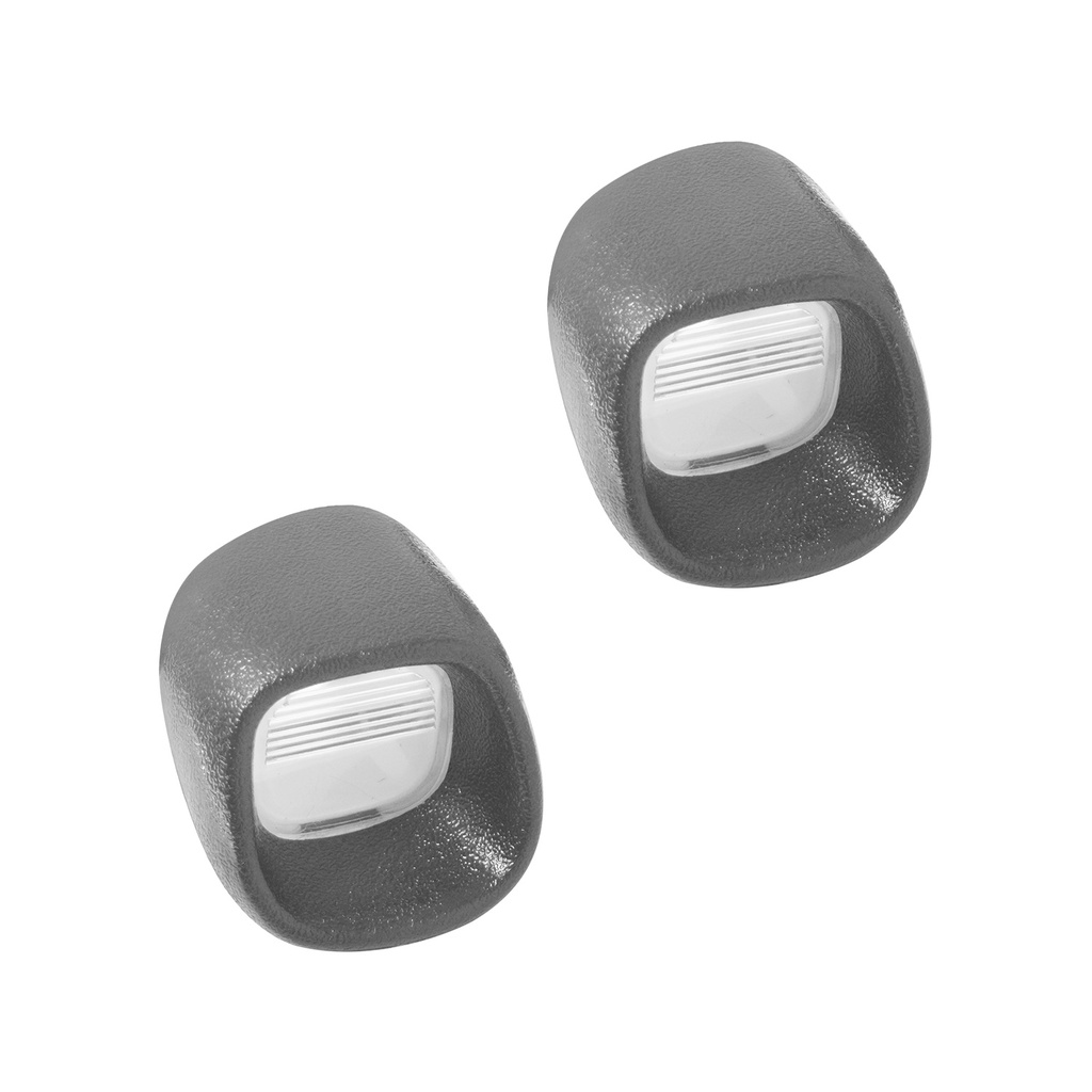 CUBIERTA LUZ DE PLACA CV S10/BLAZER (S10) 95-04  JUEGO NEGRA HUSHAN Derecho/Izquierdo   