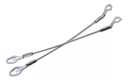 CABLES DE TAPA CV SILVERADO/CHEYENNE  GM SIERRA 14-18  2 PIEZAS 45 CM HUSHAN Derecho/Izquierdo Trasera  