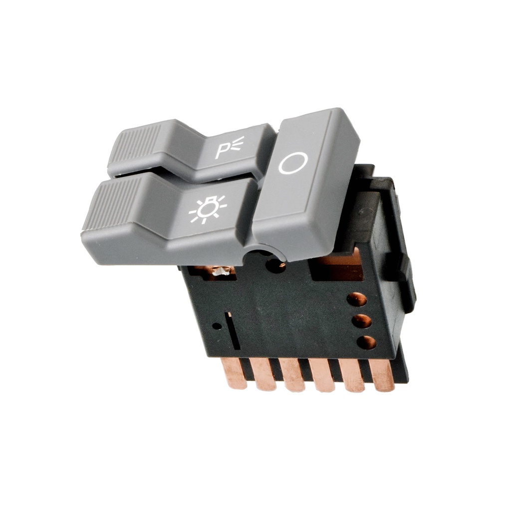 INTERRUPTOR LUZ DE FARO CV CHEYENNE/SILVERADO/PICK UP/TAHOE/SUBURBAN  GM SIERRA/YUKON 92-94  6 PINS GRIS 12VCC CUB    